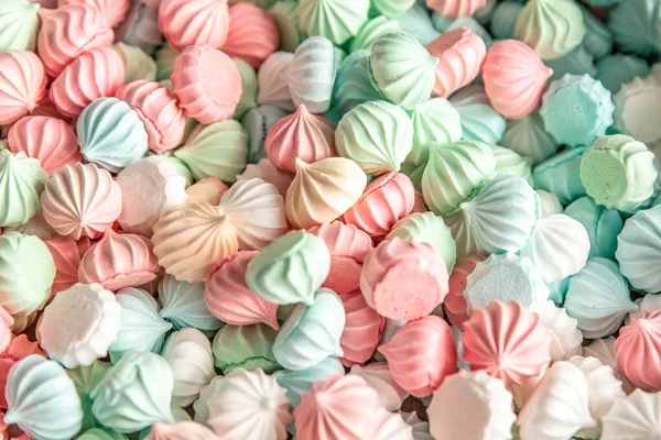 Bakgrund Och Konsistens Hel Del Marshmallows Stor Mängd Marängsötsaker Bakgrund — Stockfoto