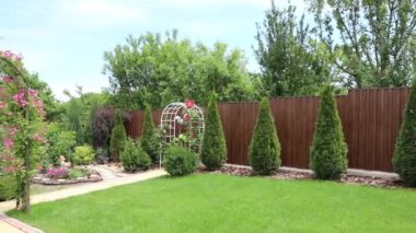 yeşil güzel bahçe. Yaz konsepti