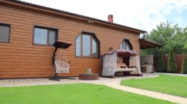 Yaz arkaplanı. yeşil güzel bahçe. Yaz konsepti