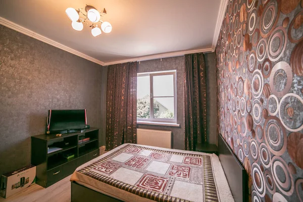 Rusya Moskova Bölgesi Lüks Kır Evinde Oturma Odası Tasarımı — Stok fotoğraf