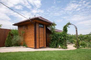 Yaz arkaplanı. yeşil güzel bahçe. Yaz konsepti