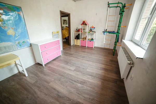 Habitación Los Niños Dormitorio Luminoso Sala Juegos Para Niño — Foto de Stock