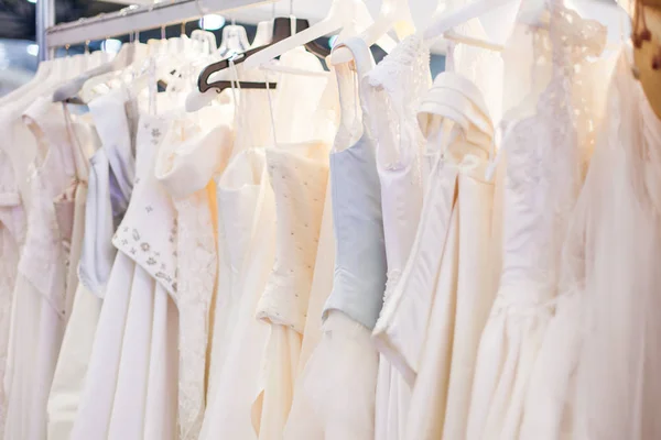 Elegant wedding dresses. — Stock Photo, Image
