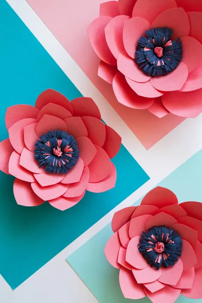 Różowe kwiaty papieru — Zdjęcie stockowe