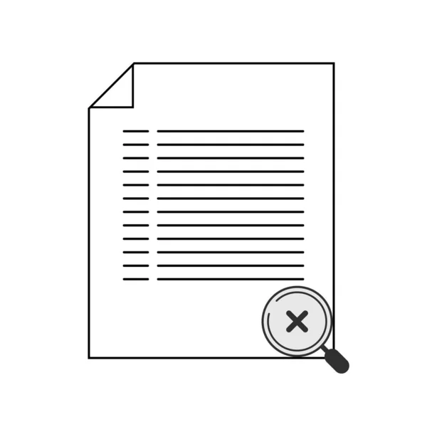 Illustrazione Vettoriale File Zoom Con Sfondo Bianco — Vettoriale Stock