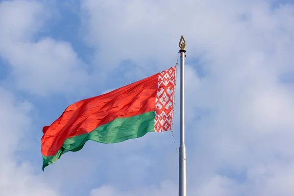 State Flag Republic Belarus Sky — Stock Photo, Image