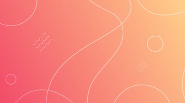 Soyut, modern, akışkan geometrik model arka planı. Asgari renk soyut gradyan pankart şablonu. Modern vektör dalgası şekil çizimi