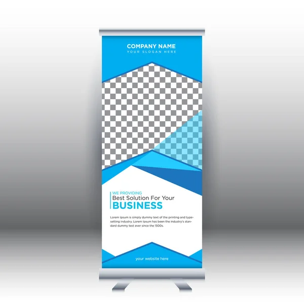 Kreative Abstrakte Moderne Corporate Business Vertikal Aufrollen Banner Design Vorlage — Stockvektor