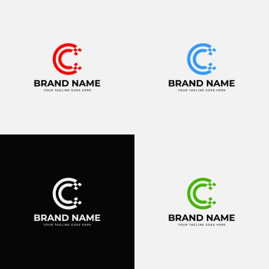 Racing Line Creative soyut modern Harf C vektör çizgisi logo tasarımı. Şirketler veya markalaşma girişimleri için minimal logot simgesi.