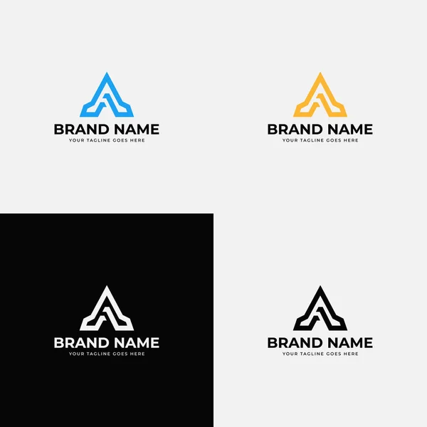 Estilo Arte Línea Creativa Diseño Logotipo Letra Con Tipografía Moderna — Vector de stock