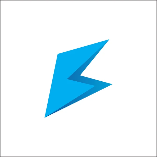 Electric Power Creative Initial Letter Business Logo Design Template Vector — Vector de stock