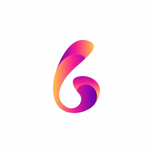 Trendy Color Creative Initial Letter Business Logo Design Template Vector — Vector de stock