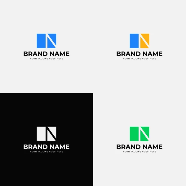 Kreative Isolierte Negative Raum Abstrakte Moderne Buchstaben Logo Design Vektorvorlage — Stockvektor
