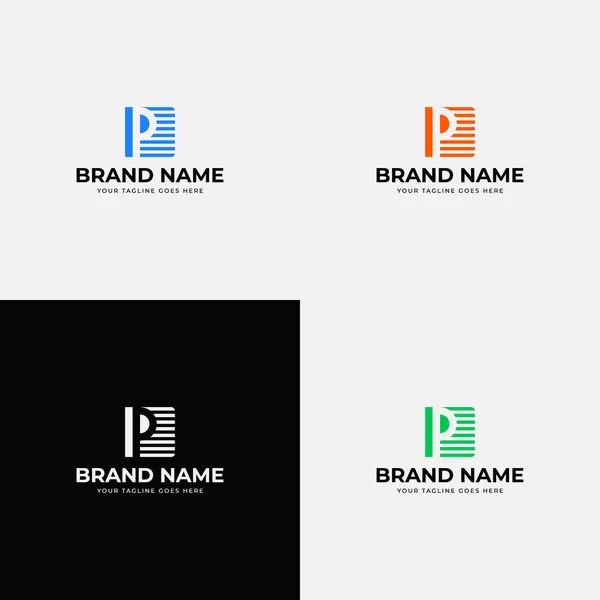 Creative Abstraktní Moderní Počáteční Písmeno Logo Design Vektorové Šablony Profesionální — Stockový vektor