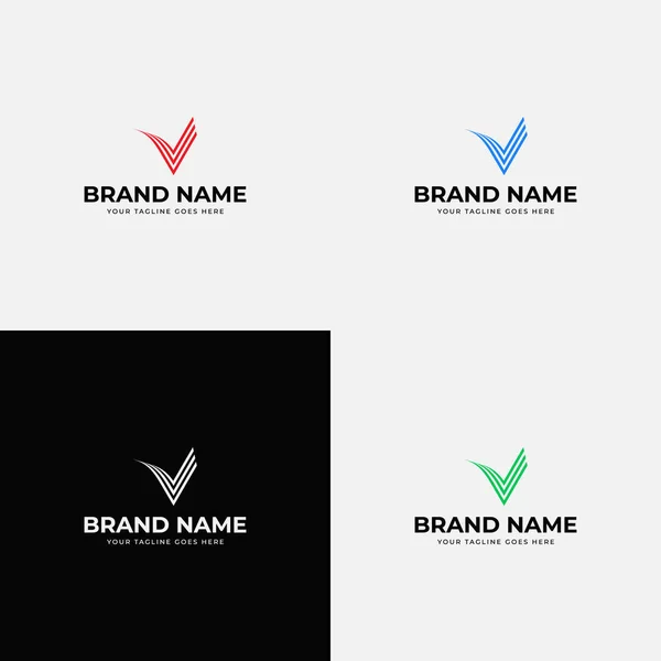 Abstraktní Moderní Štětec Čára Art Style Letter Logo Design Inspirace — Stockový vektor