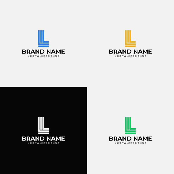 Kreatywna Linia Sztuki Abstrakcyjny Nowoczesny Initial Letter Logo Design Wektor — Wektor stockowy