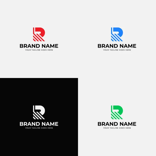 Line Trendy Creative Modern Letter Logo Design Vector Template Professional — Stock Vector