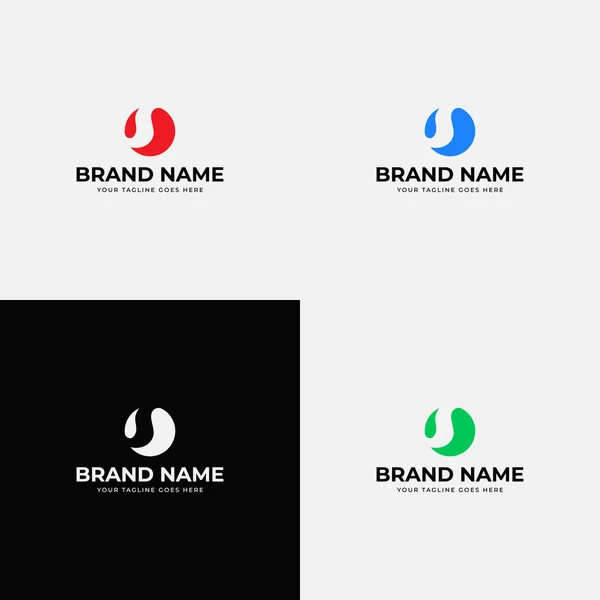 Tvůrčí Moderní Trendy Line Art Styl Počáteční Písmeno Logo Design — Stockový vektor