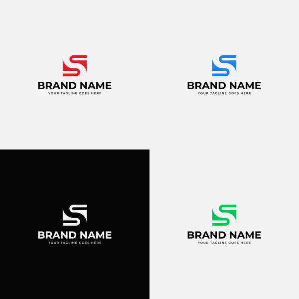 Creative Trendy Line Art Style Initial Letter Logo Design Template — Stock Vector