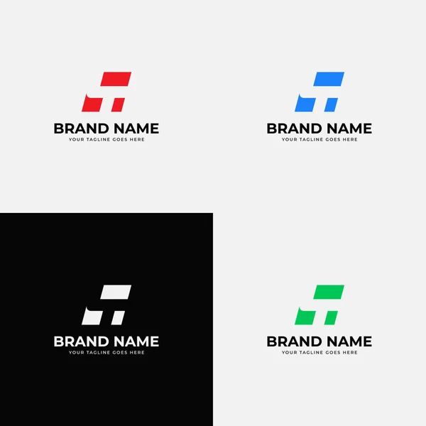 Trendige Abstrakte Moderne Anfangsbuchstaben Logo Design Vektorvorlage Professionelles Minimalistisches Design — Stockvektor