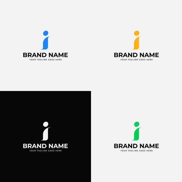 Modern Abstract Curve Letter Logo Icon Design Concept Minimalist Creative — Stock Vector