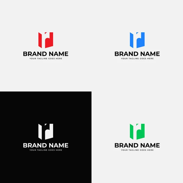 Trendy Kreatywny Nowoczesny List Logo Design Wektor Szablon Profesjonalne Abstrakcyjne — Wektor stockowy