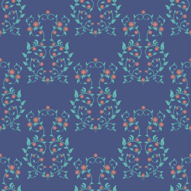 Kusursuz çiçek deseni. Soyut doku tasarımları arka planlar, motifler, tekstil, duvar kağıtları, kumaşlar, hediye ambalajları, şablonlar için kullanılabilir. Albüm için tasarım kağıdı. Vektör.