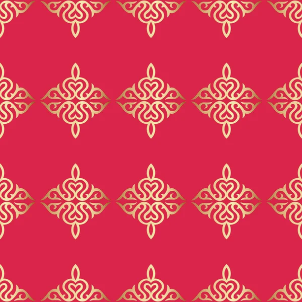 Luxus Nahtlose Muster Mit Ethnischen Elementen Kirgisische Und Kasachische Ornamente — Stockvektor