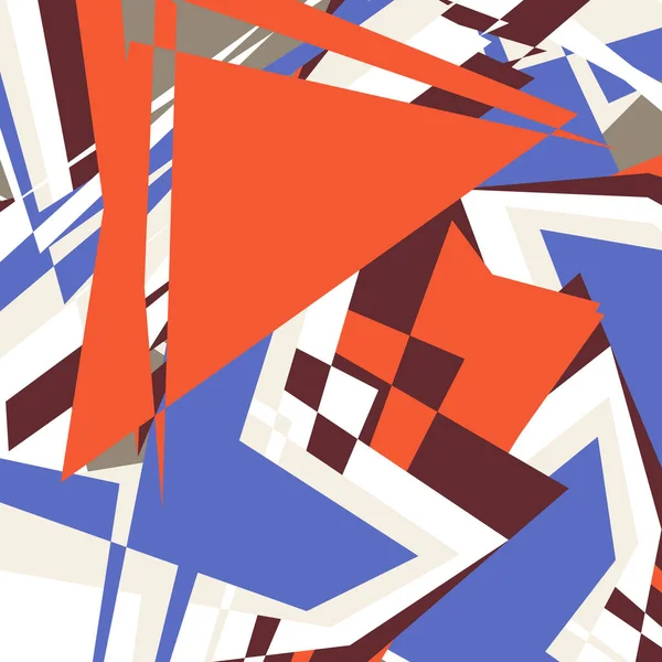 Fond Abstrait Décoratif Différentes Formes Géométriques Fond Abstrait Pour Wallpape — Image vectorielle