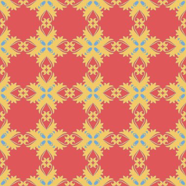 Dekoratif, desensiz desenler, güzel doku tasarımları, arka planlar, motifler, ev tekstili, duvar kağıtları, kumaşlar, hediye ambalajları, şablonlar için kullanılabilir. Albüm için tasarım kağıdı. Vektör.