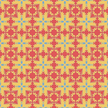 Dekoratif, desensiz desenler, güzel doku tasarımları, arka planlar, motifler, ev tekstili, duvar kağıtları, kumaşlar, hediye ambalajları, şablonlar için kullanılabilir. Albüm için tasarım kağıdı. Vektör.