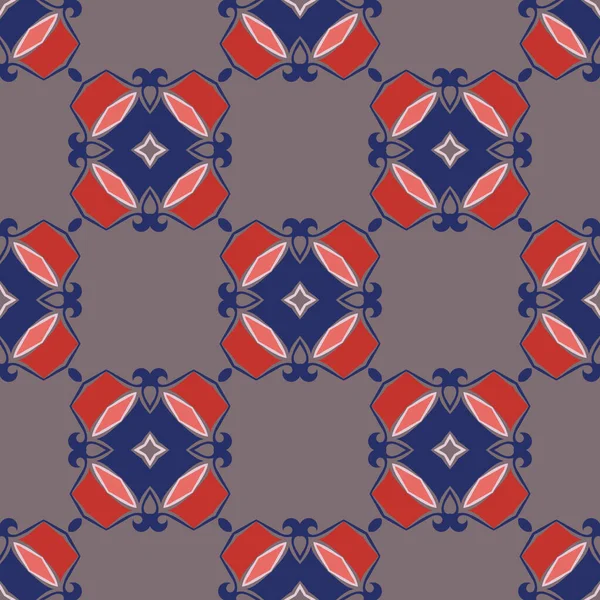 Декоративный Узор Геометрическими Вставками Орнамент Дизайн Абстрактных Текстур Использован Фона — стоковый вектор