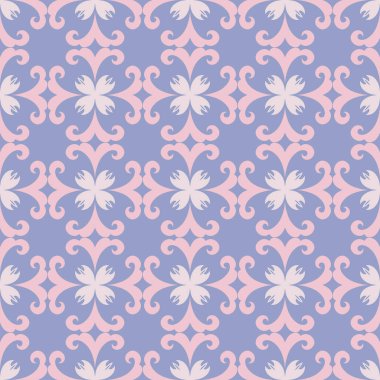 Yumuşak süsleme desenli. Tasarım, kumaş, kağıt, kapak, ambalaj, tekstil, ambalaj, hatıra defteri ve duvar kağıtları için narin bir arkaplan. Vektör