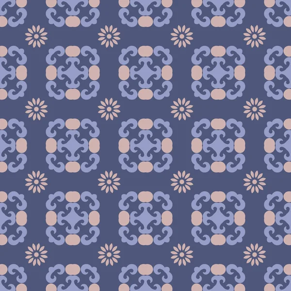 Ornement Tendre Motif Sans Couture Fond Délicat Pour Design Tissu — Image vectorielle