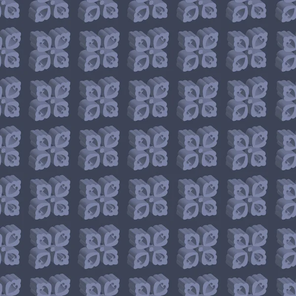 Dekorative Nahtlose Isometrische Muster Hintergrund Für Design Stoff Papier Einband — Stockvektor