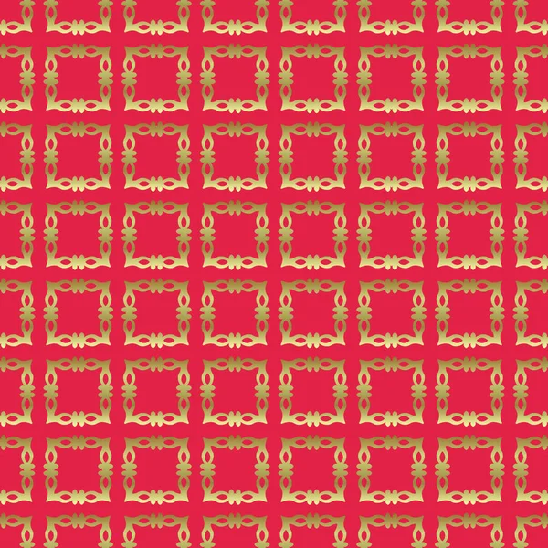 Arka plan için altın elementler ve eski tarz duvar kağıtları olan vektör dekoratif kusursuz desen. Arkaplan, tekstil, duvar kağıtları, kumaşlar, hediye paketi, şablonlar için vektör illüstrasyonu.