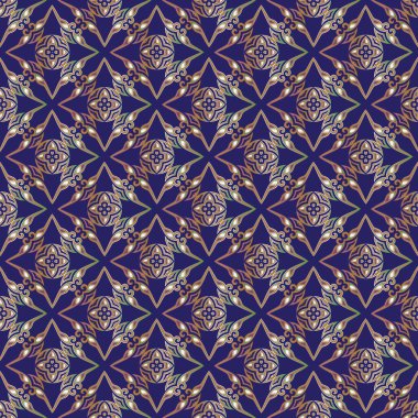 Dekoratif Asyalı Halkın Kusursuz Örnekleri. Asyalı Göçebelerin Süsü: Kırgız, Kazak, Beşir, Tatar, Yakut, Moğol. Kağıt Ürünleri, Tekstil Etnik Vektör İllüstrasyonu.