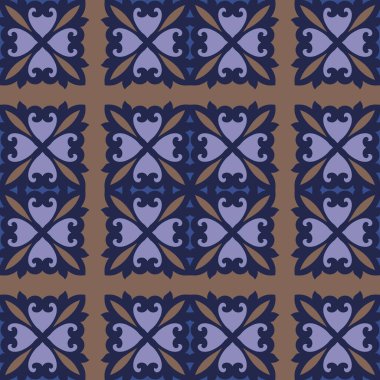 Klasik Şablon Süslemesi, Tasarım Duvar Kağıdı, Moda Yazısı, Moda Dekorasyonu, Ev Tekstili, Retro Dekor Çizimi İçin Kusursuz Geometrik Desen.