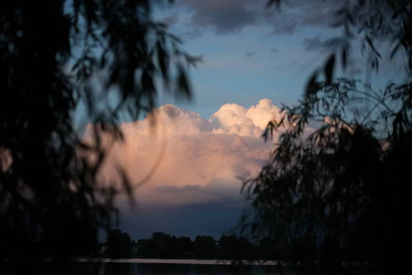 Beautiful Magnificent Clouds Sunset Sky — Stock Photo, Image