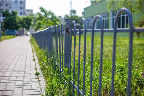 Old Abandoned Fence Street — Stock Photo, Image