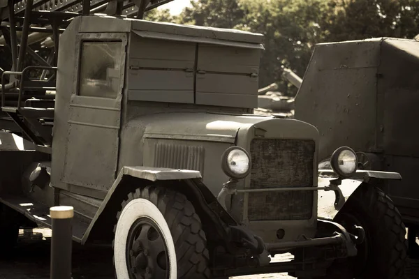 Los Vehículos Militares Pesados Unión Soviética Desde Período Segunda Guerra — Foto de Stock