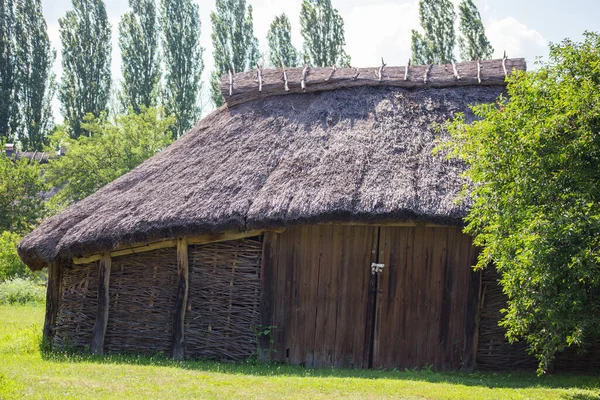 Stare Etniczne Chaty Domy Ukraińców Pereyaslav — Zdjęcie stockowe