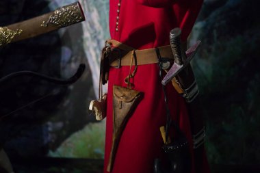 Zaporizhya Sich 'in Kazak ve Hetman kıyafetleri.