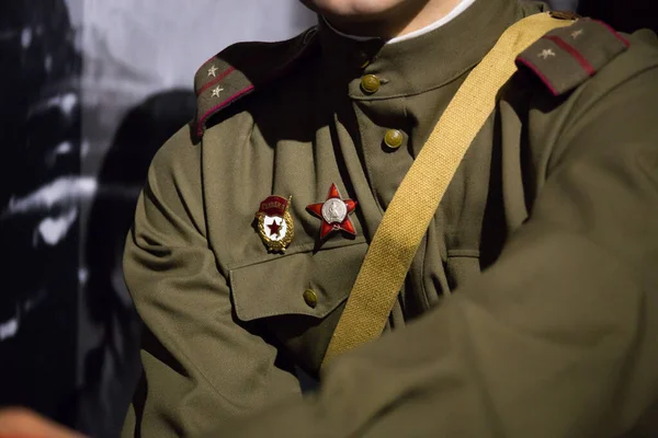 Uniforme Soldato Sovietico Dell Esercito Rosso — Foto Stock