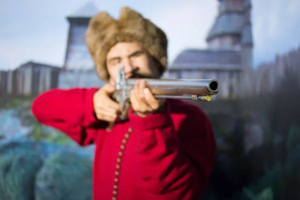 キエフ ウクライナ 2020 裕福なコサックの蝋人形 — ストック写真