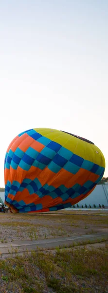 Stor Ballong Ligger Marken — Stockfoto