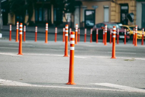 Parking Bollard City — Stock Photo, Image