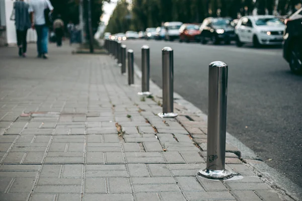 Parking Bollard City — Stock Photo, Image