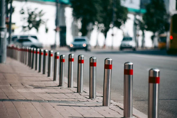 Parking Bollard City — Stock Photo, Image