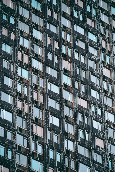 Glazen Ramen Van Een Kantoorgebouw Een Moderne Stad Het Financiële — Stockfoto